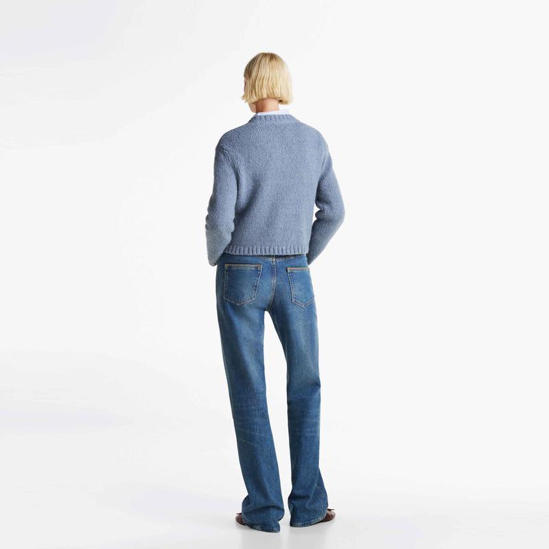 Tommy Hilfiger Ткань смесовая шерстяная Круглый вырез Металлическая пуговица Декоративный двойной карман Толстая версия Однотонный Кардиган Свитер с длинным рукавом WW0WW44473