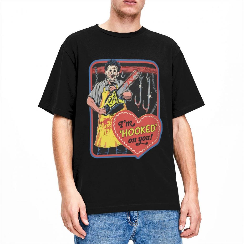 Футболка «Техасская резня бензопилой» для мужчин и женщин, смешная, ужасная, юмористическая, футболка, классическая одежда из чистого хлопка