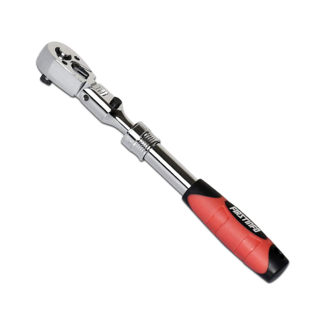 Ryosho FIRSTINFO TOOLS Oscillating Ratchet 72 Teeth Handle, Telescopic, (9.5mm (3/8"))