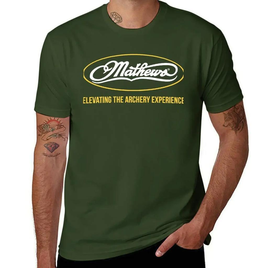 Mathews Archery Logo Bow Arrow Tshirt Hippie Clothes Oversizeds Korean Fashion Shirts Graphic Tee Unisex