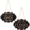 Rustic Business Sign Wooden Open And Closed Sign Double Sided