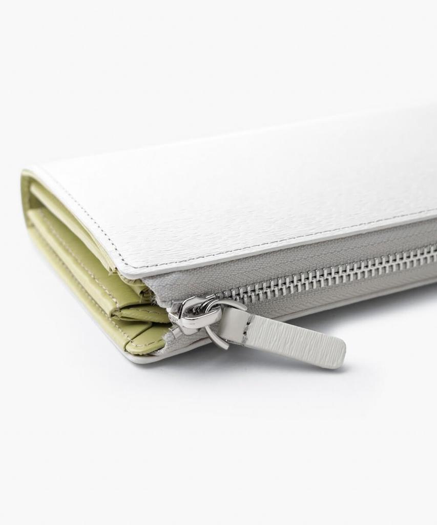 Novo II Zipper Long 972626 [IS/IT] L-shaped Wallet, Leather, Men's, Women's, Unisex, No. (Beige)