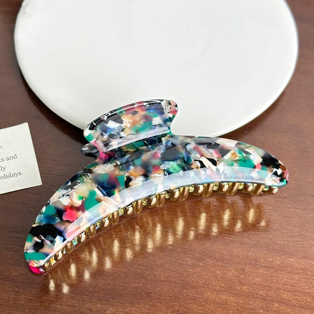 Большие уникальные заколки-крабы для волос из высококачественного ацетата для женщин