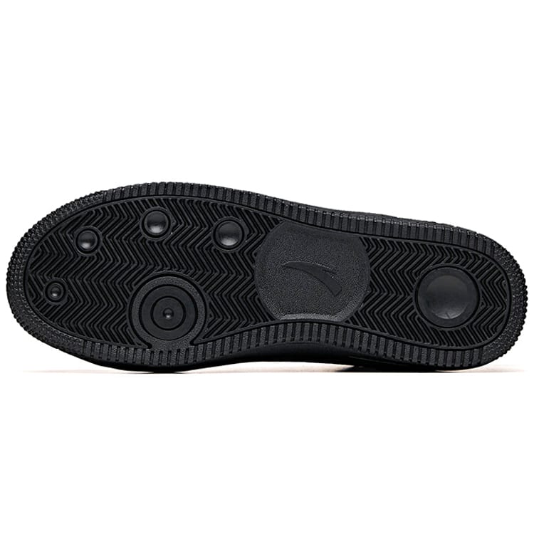 Anta Life Collection Non slip Lightweight Mid top Skateboard Shoes Men's Black 912038010-4