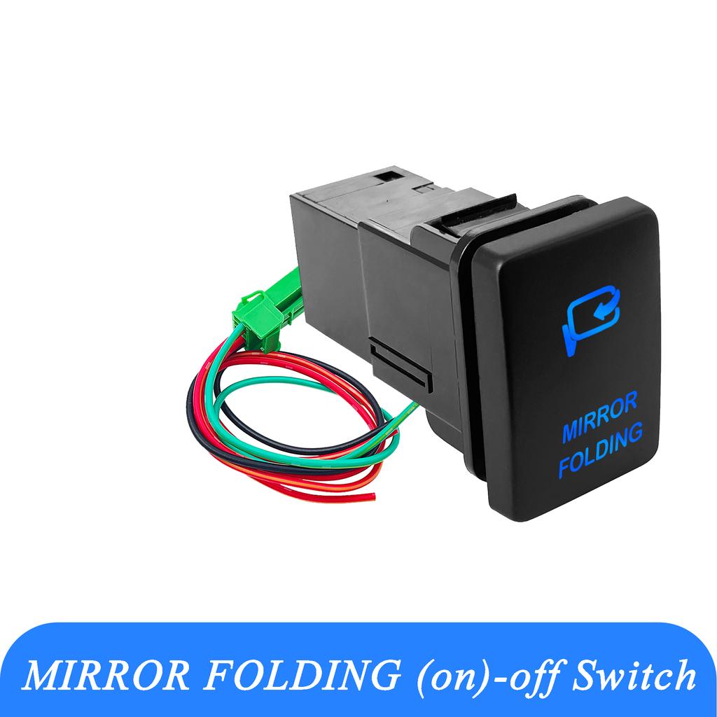 12V Blue LED Fog Light Bar Push Switch For Toyota 2015 Hilux GUN Prado 150 200 RAV4 HiAce Landcruiser ON OFF Button Switch