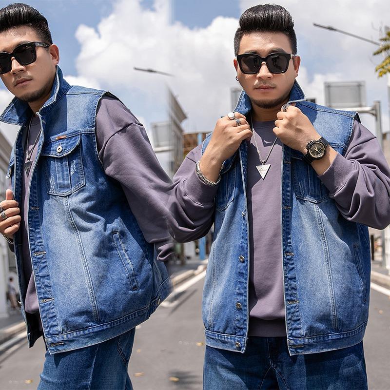 Винтажная мужская джинсовая куртка без рукавов, джинсовая куртка в западном стиле, жилет Tucker