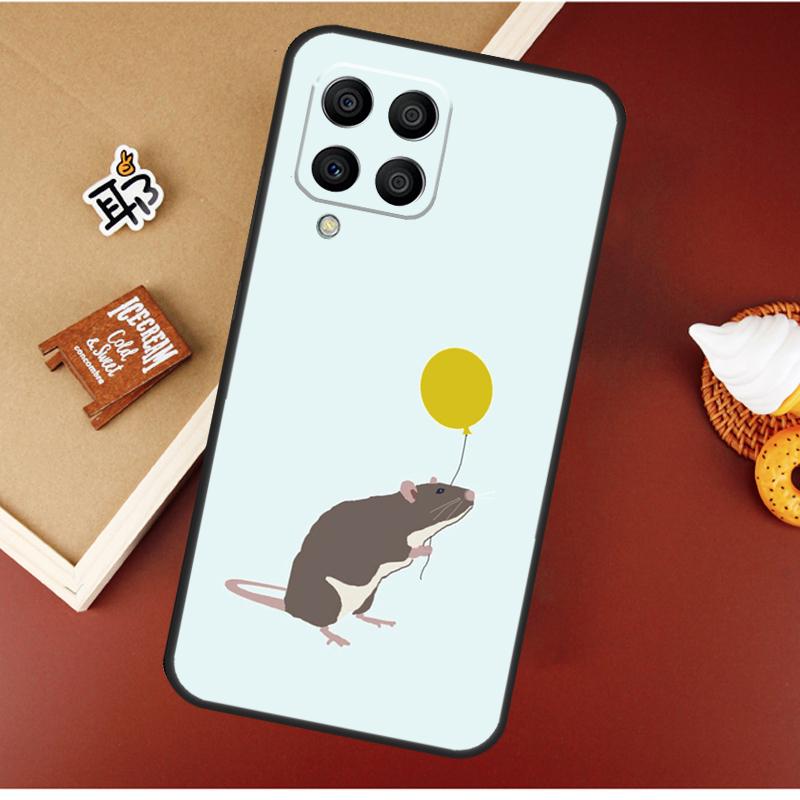 Милый Мультяшный Животный Крыса Чехол Для Samsung Galaxy M55 M35 M15 M56 M36 M16 M06 M31 M13 M33 M53 M12 M32 M52 M14 M34 M54