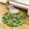 1pc Office Carpet Chair Mats Soccer-themed circular pattern Perfect for Decorating Office Chairs, Living Rooms, Or Bedrooms