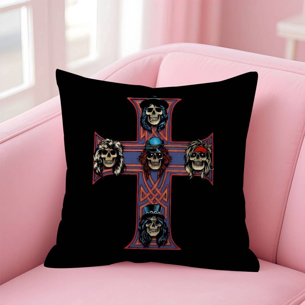 Rock Music Band GGuns N Roses Personalized Pillow Dust Cover Bedroom Kids Party Decoration Pillowcase Birthday Children Gift