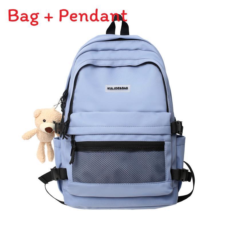 Luo Unisex College Backpack With Nylon And Trendy Printed Design For School