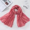 Muslim Fashion Women Crinkle Hijab Scarf Soft Solid Head Scarves Turban Shawls and Wraps Hijab Femme Musulman Kopftuch