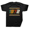 Summer Made in 1972 Limited Edition Birthday Gift Mens Short Sleeve Tshirt Cotton Graphic T Shirts Tees Tops Streetwear Men