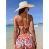 Printed Female Swimsuit High Waist Bikini Women Swimwear Two-piece Bikini Set With Bra Cup Bather Bathing Suit Swim