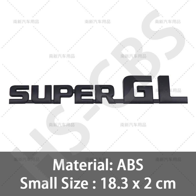 Super GL Emblem SuperGL 3D Car Stickers For Hiace Car Styling Super Gl Chrome Car Badge Emblem Sticker Decal Trunk Side Logo