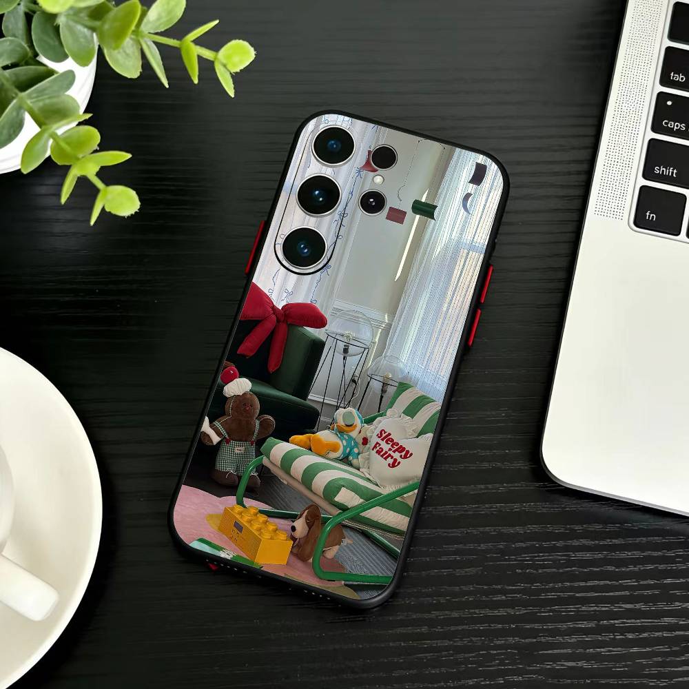 Чехол для телефона 'С Новым годом, Веселого Рождества' для Samsung S26, S25, S24, S23, S22, S21, S20, Ultra, Plus, FE, Черный, Мягкий