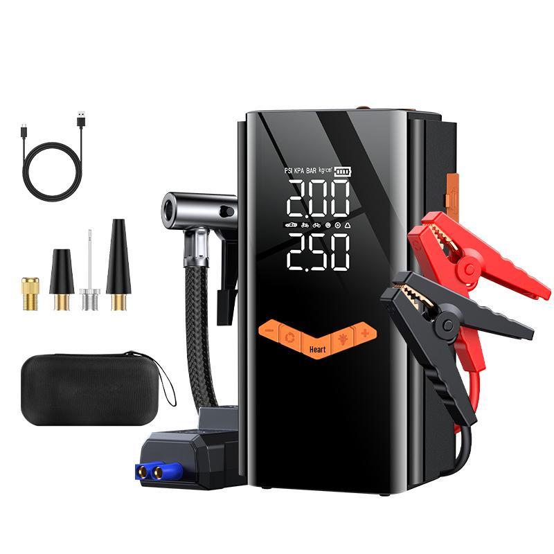 Buwei Jump Starter & Air Pump: Emergency Power Bank with Fire Starter