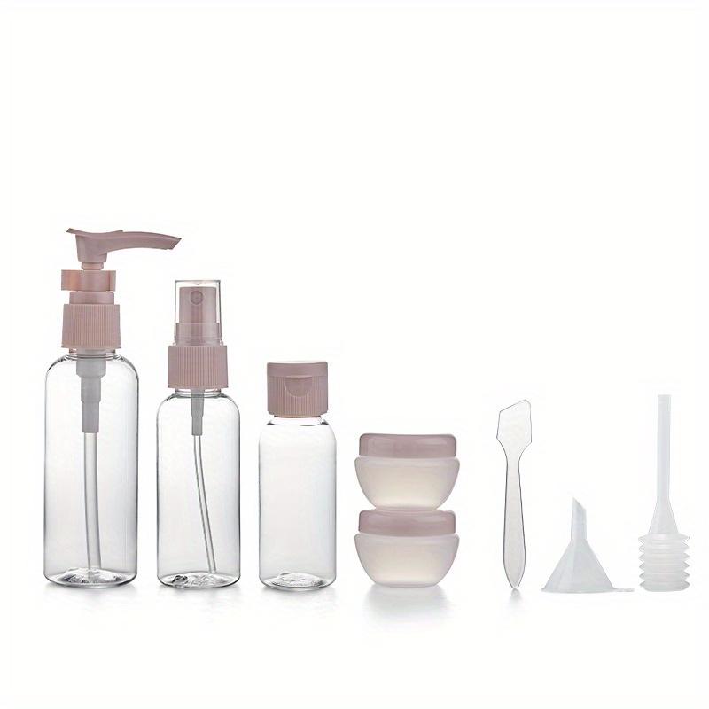 8Pcs Travel Refillable Bottle Set Spray Lotion Shampoo Shower Gel Tube Bottling Cosmetic Container Portable Tool Travel
