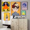Giant Girl Posters Woman Feminist Exhibition Illustration Prints Modern Wall Art Canvas Painting Pictures Living Room Home Decor No Frame