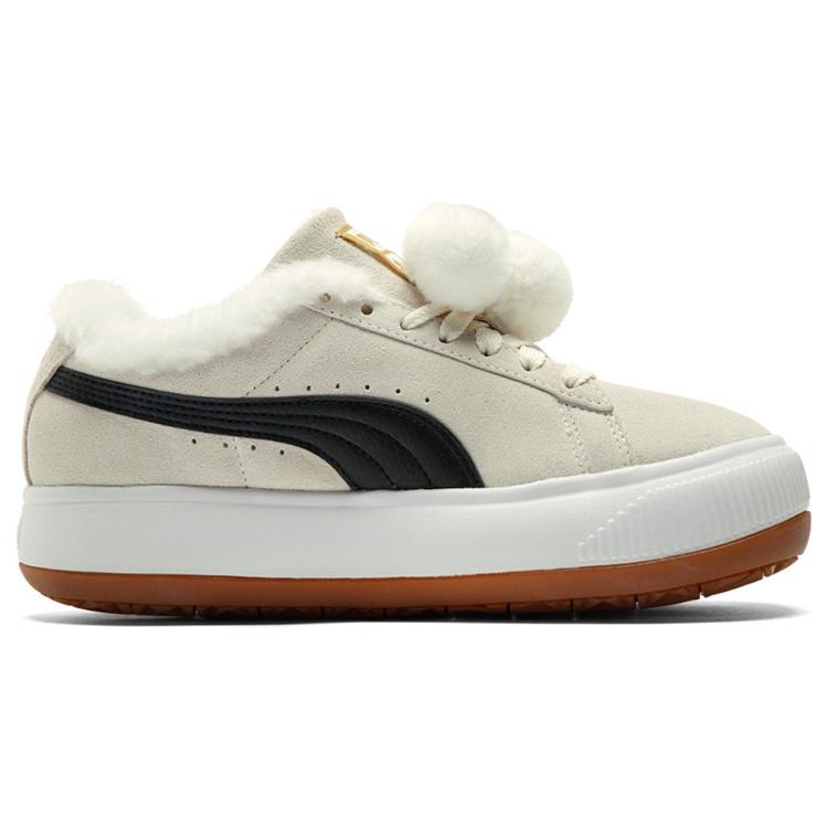 (WMNS) PUMA Suede Mayu 'Fur - Whisper White Black' Женские 385265-01