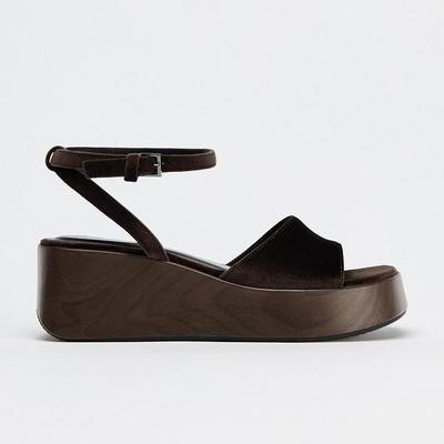 Босоножки на танкетке Женские Туфли на высоком каблуке Принт Случайный Платформа Шлепанцы 2025 Лето Платье Для ходьбы Лодочки Бренд Женские Zapatos Слайды