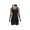 Nike Solid Color Hollow Out Knit Sleeveless Dress Women Dresses Black FV7111-045