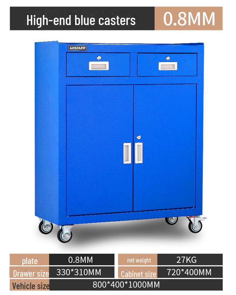 Тележка для мобильного инструмента Green Forest: Многофункциональная мастерская тележка с прочными ящиками