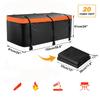Trailer Hook Cargo Bag 550L Waterproof Car Pallet Container Foldable Truck Cargo Carrier Pouch For Car Top Truck Automobile