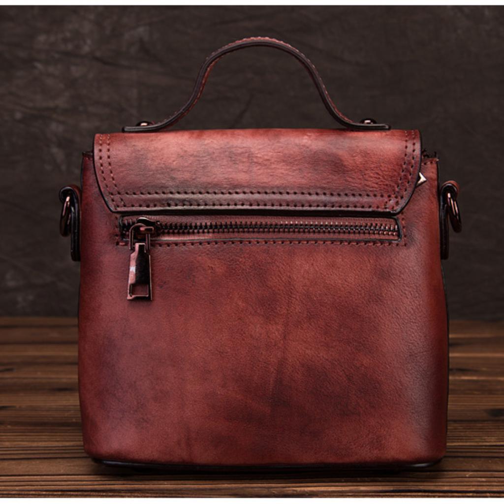 Маленькая квадратная сумка на одно плечо из коровьей кожи Баотоу, простая повседневная сумка в стиле ретро