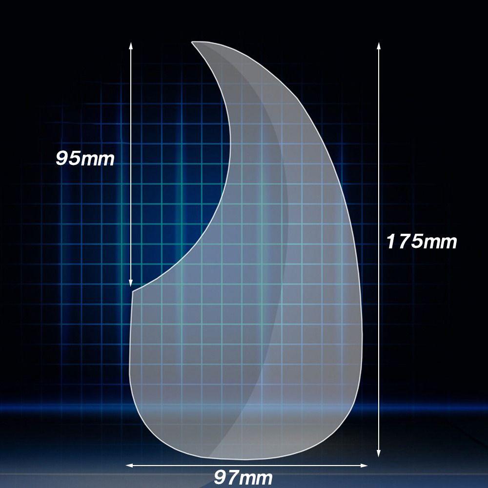 Professional Pick Guard Sticker Soft Scratch Plate Board Sticker Guitar Protective Sticker