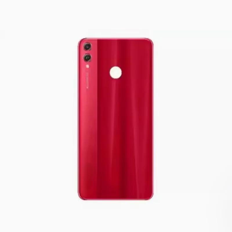 Задняя крышка для Huawei Honor 8X JSN-L22 6.5" Стеклянная крышка аккумулятора Ремонт Замена Задний корпус телефона с объективом камеры
