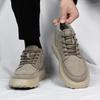 Модные осенние и зимние высокие мужские туфли Модные и универсальные стили дизайна Для отдыха на свежем воздухе Для ходьбы, упражнений Теплая Молодежная обувь