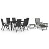 Day and Night - Day and Night Garden Dining Set 10 Pieces Black and Anthracite Gray