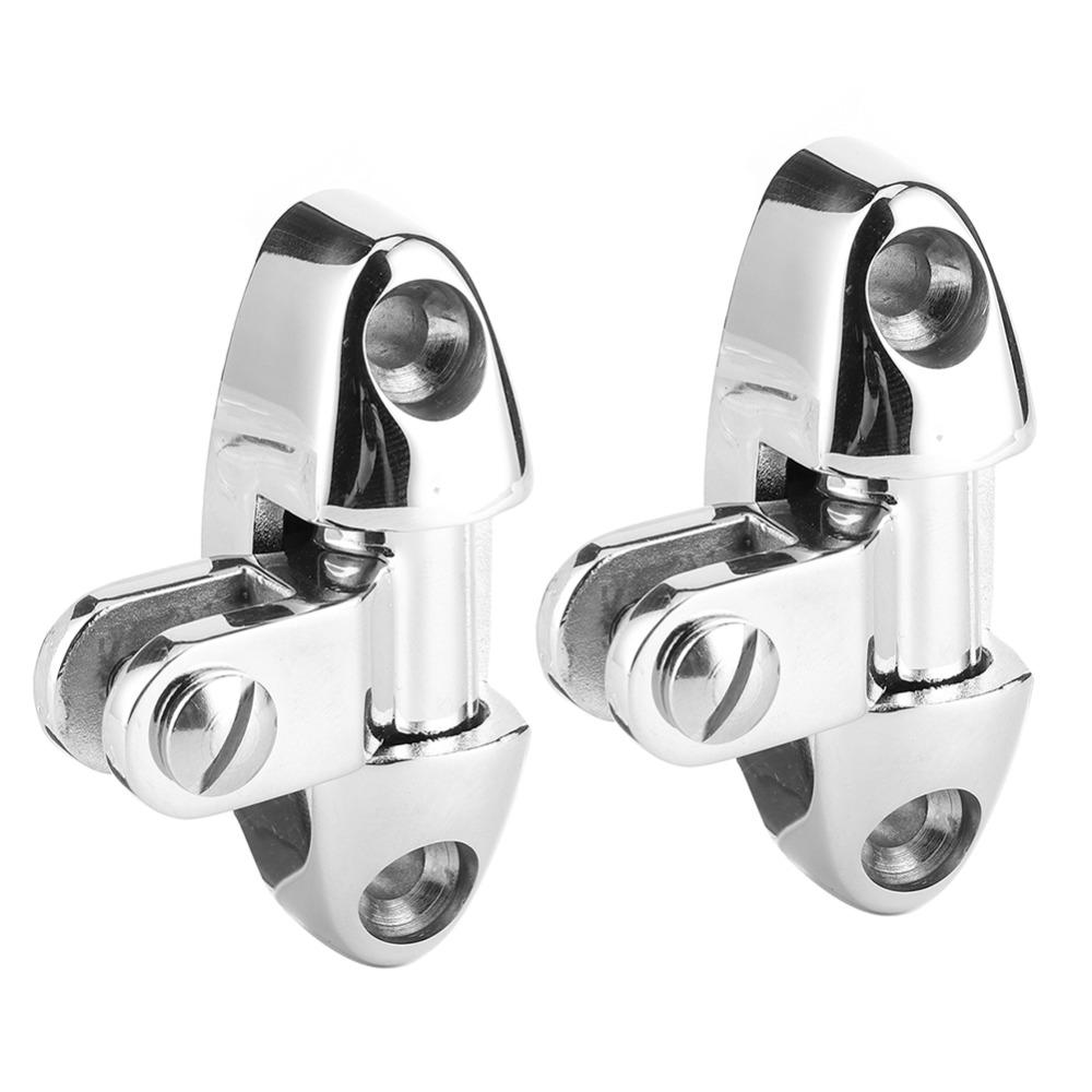 1 Pair 180 Degree Adjustable Bimini Top Hinge Boat Bimini Top Mount Marine Applications