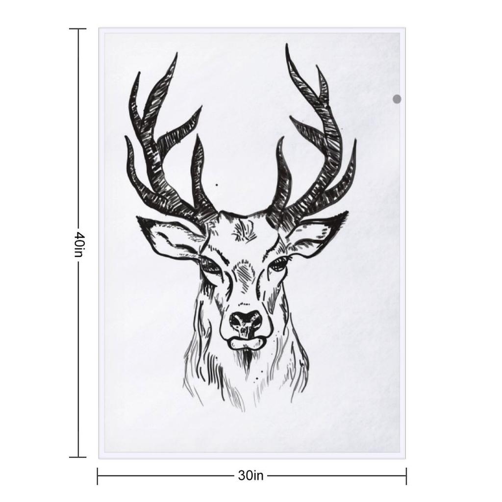 Stag Throw Blanket Loose Weighted Blankets For Baby Flannels Blankets