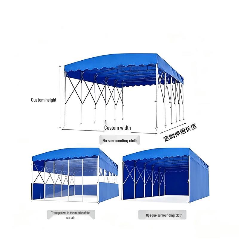Jiangxing Large Camouflage Retractable Outdoor Awning Tent