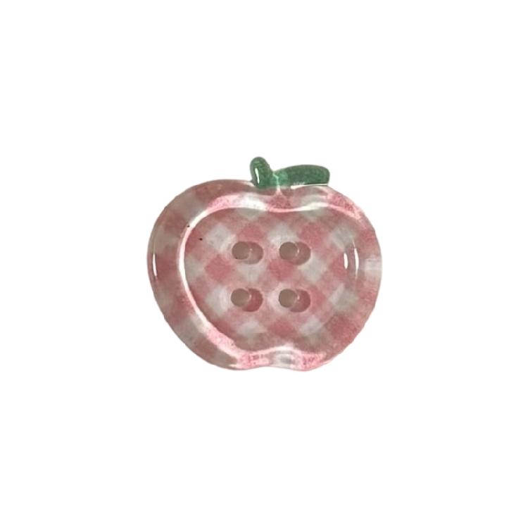 10Pcs Fruit Shape Craft Button 20MM Acrylic Button 4 Hole Sewing Button for Clothes Sewing Craft Knitting Decoration