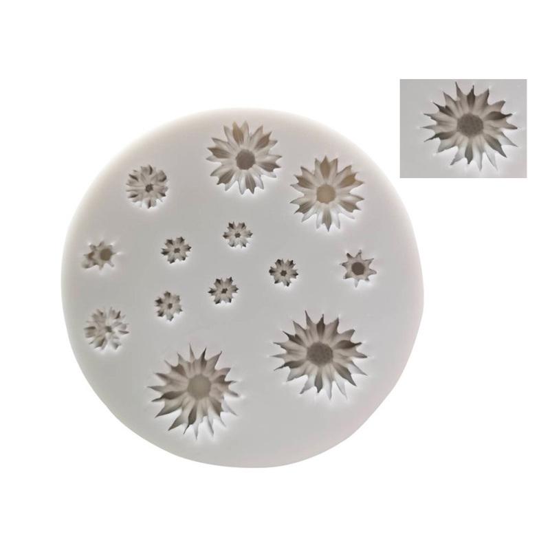 CUCU Small Daisy Flower Chrysanthemum Silicone Mold Cake Decoration Fondant Chocolate Baking Mold
