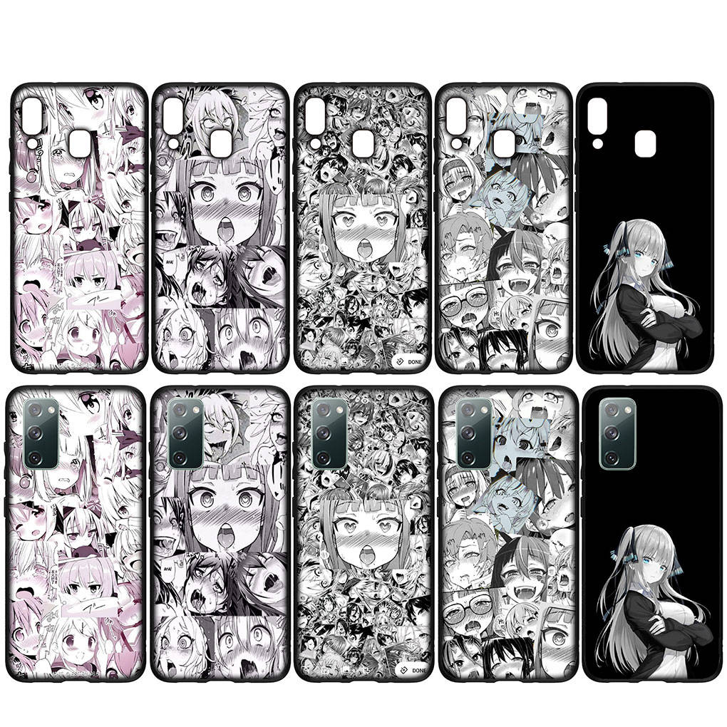 Для iPhone 15 14 Xiaomi Redmi Note 13 12 11 Pro Max X 8 7 XR Samsung Galaxy A15 S24 S23 A05 Huawei OPPO A17 Ahegaos Hentai Manga Anime Girl Waifu чехол
