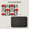 Orla Kiely, Multi Stem Flowers, Red,white Doormat Durable Carpet Rug Kitchen Entrance Home Floor Mat for Balcony Footpad Mats