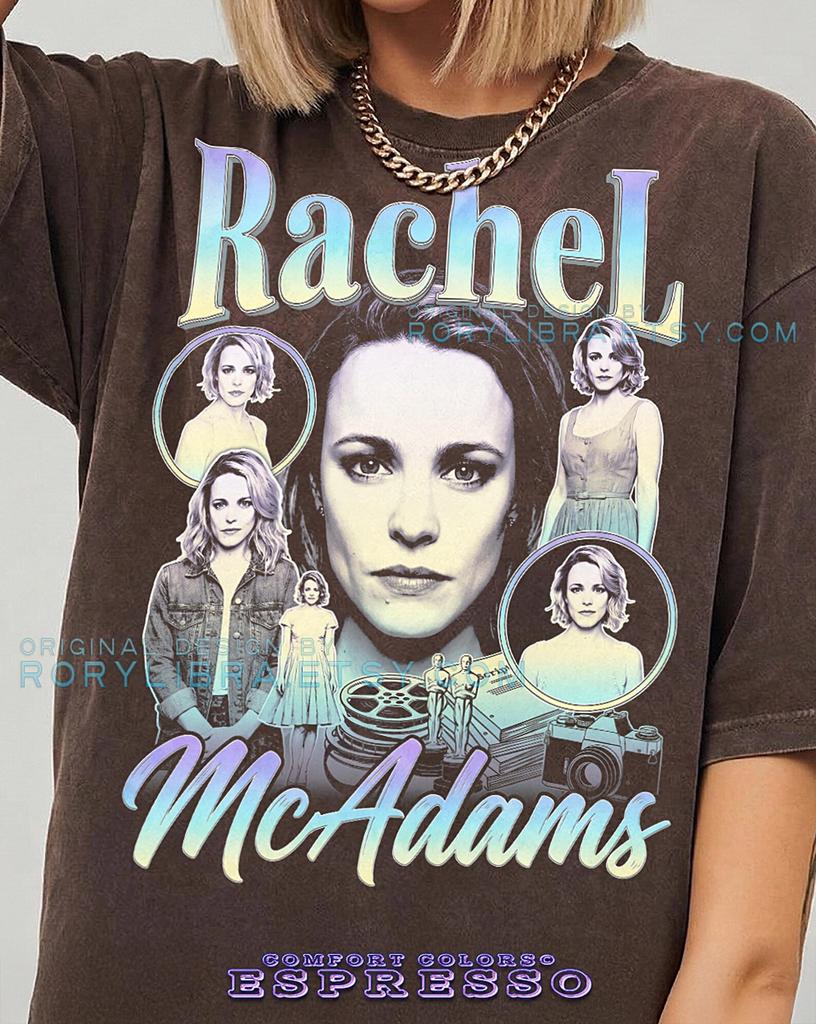 Rachel McAdams Vintage Actress Retro 90s Graphic Comfort Colors® TShirt and kids tshirt, Pop Culture Fan Gift Trendy Aesthetic Streetwear Tee