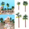 Miniature Plant Sand Table Plant Pots Model Craft Micro Landscape Plastic Bonsai Coconut Palm Tree