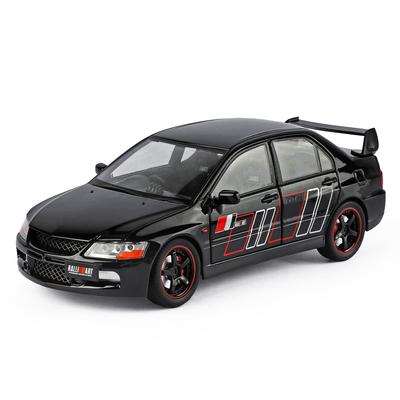 1:24 Миниатюрная Модель Игрушка Mitsubishi EVO9 Сплав Литье под Давлением Двери Машины Открываются Звук Свет Оттянуть Назад Транспортные Средства Изысканная Коллекция Подарок