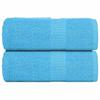 VidaXL Guest Towels 2 Pcs Turquoise 30x50cm 360 G/m² 100% Cotton, Towel, Face Towel, Set of 136971
