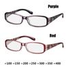 Flower Ultra Light Resin Spring Hinge Eyeglasses Reading Glasses +1.00~+4.0 Diopter Vision Care