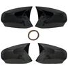 Piano Black Tuning Auto Sport Bat Design RS Side Bat Design Mirror Cover for Renault Fluance için 2010-2016 Car Accessories