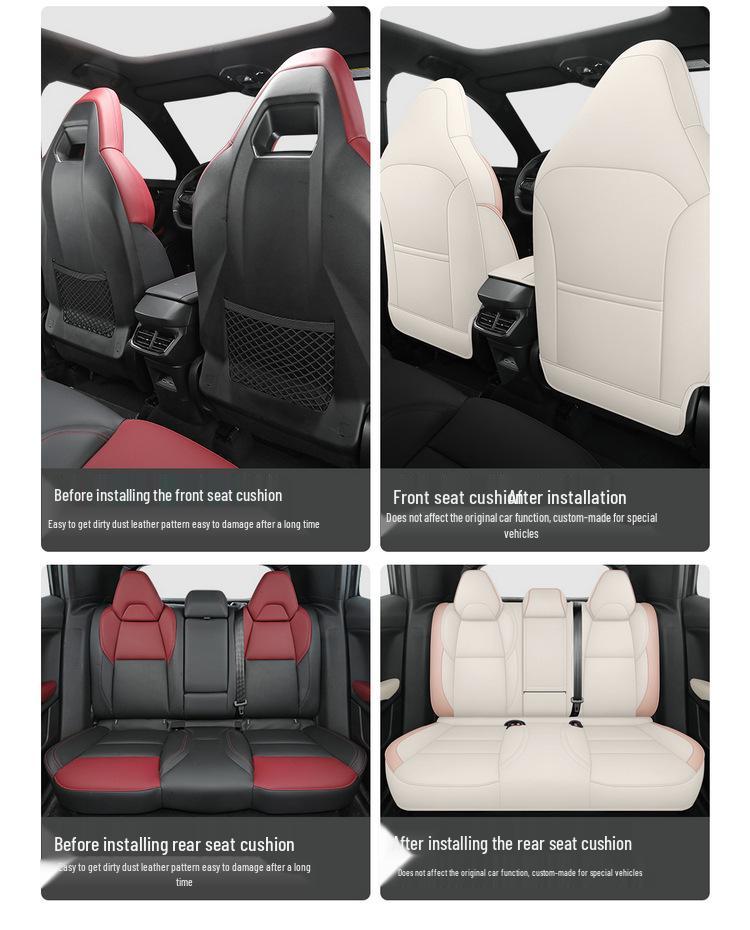 Lynk & Co 06 Energy Efficient Leather Seat Cushions - Five-Seater, All-Season Use