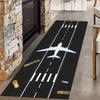 Airplane Runway Long Hallway Rug Runners Airport Aircraft  Carpet Pet Friendly Foldable Carpets Resistant Rugs for Bedroom Rugs