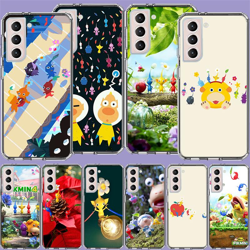 Game Pikmin 4 Phone Case For Samsung S24 FE Galaxy S22 S25 Ultra S25 Edge S21 S23 FE S20 S10 Plus Cover Shell Coque Clear Silico