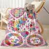 Warmth Of Love Blanket Flannel Blanket-Soft and Suitable for Sofas,Beds,Offices,Travel,All Seasons,Great Gift for Holidays and Birthdays.