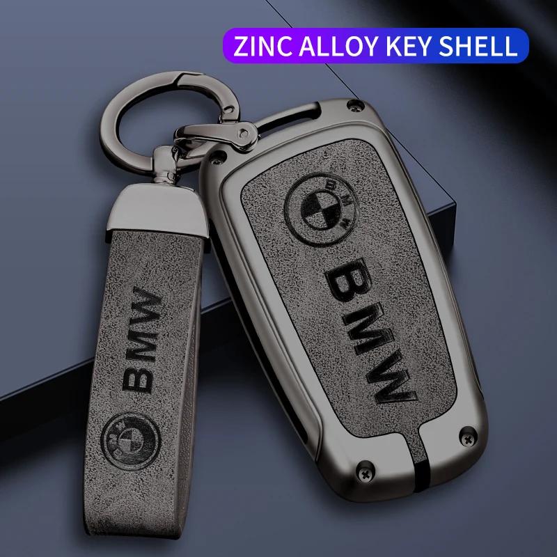 For BMW New 2025 For BMW M E39 E46 E60 E90 F10 F15 F20 F25 F30 G05 G01 F01 G80 G01 Car TPU Zinc Alloy Key Case Bag Car Key Chain